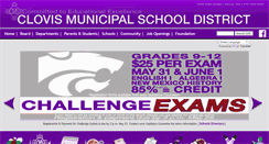 Desktop Screenshot of clovis-schools.org