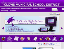 Tablet Screenshot of clovis-schools.org